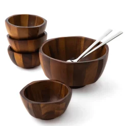 7 Piece Rivet Salad Bowl Set*Nambé Sale