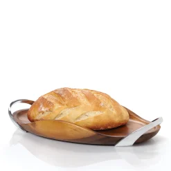 Bella Wood Handled Tray - 18In.*Nambé Hot