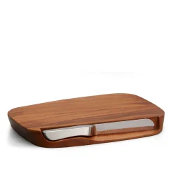 Blend Bread Board With Knife*Nambé Outlet
