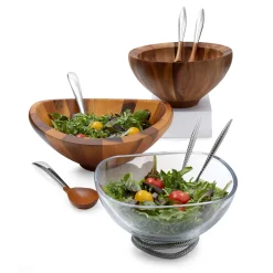 Butterfly Salad Bowl W/ Servers*Nambé New
