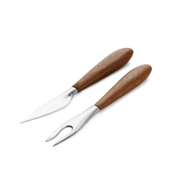 Curvo Cheese Set - Cheese Knife And Fork*Nambé Best