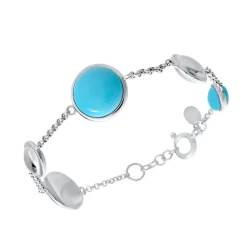 Marina Pebble Station Silver Bracelet*Nambé New