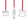 Mini Ornament Set - Rocking Horse, Drum, Nutcraker (Set Of 3)*Nambé Sale