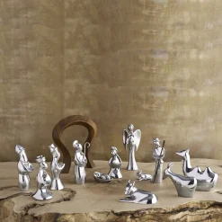 Miniature Nativity - Shepherd And Lamb*Nambé Sale