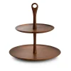 Skye Wood Tiered Dessert Stand*Nambé Outlet