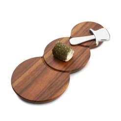 Snowman Cheese Board W/ Top Hat Spreader*Nambé Hot